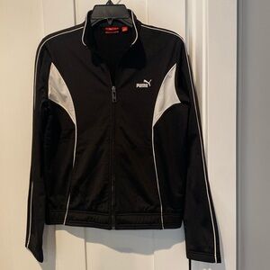 Puma black and white Track jacket. size M